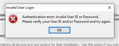 How to Fix Sorry the Credentials you are Using are Invalid