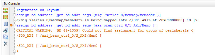 Vivado Address Editor cannot assign Block Memories when 0xCXXXXXXX 